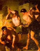  Luca  Giordano The Forge Of Vulcan France oil painting reproduction
